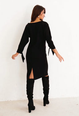 Платье-реглан чёрное - Martichelli фото 6