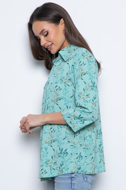 Блуза Супер Стайл (бирюза) - Diolche фото 12