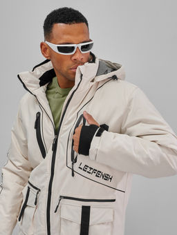 Горнолыжный костюм мужской зимний белого цвета 394Bl - Leifensh фото 16