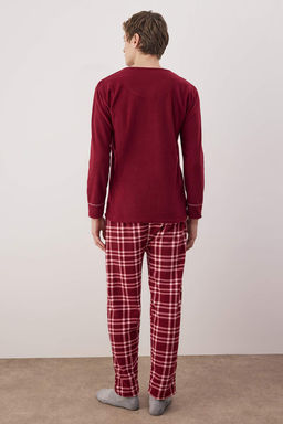 Bordo Polar Ekose Orme Pijama Tak?m? TEDAW25PT00035 - Trendyolmilla фото 7