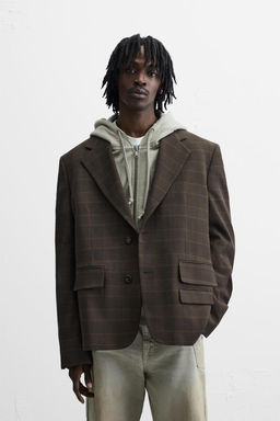 OVERSIZE CHECK BLAZER