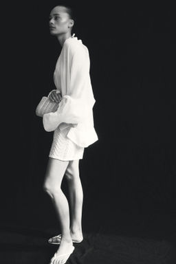 Pantal?n corto de punto con cintura el?stica - H&m фото 6