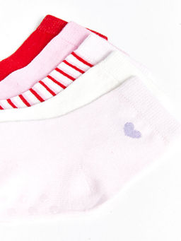 Bask?l? K?z Bebek Soket ?orap 5li