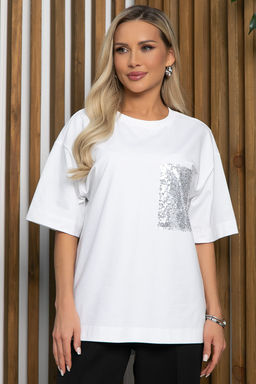 Футболка Даария (белая) Б13212-31М - Lt collection фото 4