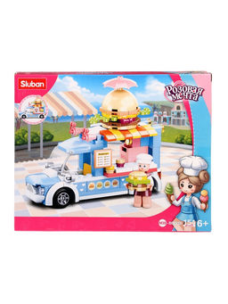 Конструктор Розовая Мечта Sluban «Фудтрак с бургерами», 154 детали