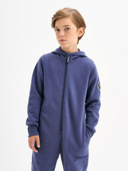 Серо-синий комбинезон для мальчика