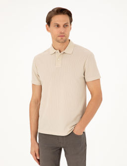 Bej Slim Fit Ti__rt