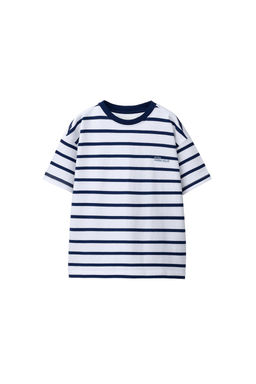 CAMISETA RAYAS HEAVY WEIGHT TEXTO / Marinos / Crudos - Zara фото 6