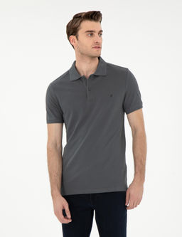 Antrasit Slim Fit Basic Ti__rt