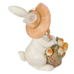 Фигурка декоративная "Заяц с корзиной", L5,5 W8 H10 см