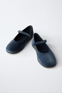 VELVET BALLET FLATS - Zara фото 3