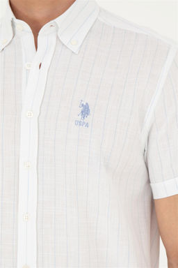 Мужская синяя рубашка с коротким рукавом - U.s. polo assn фото 7