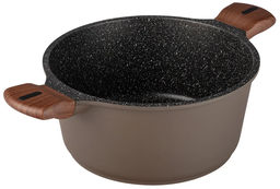51471 WERNER Кастрюля DONO 24,0x11,5 см/4,3 л с индукционным дном, с двухслойным мраморным антипригарным покрытием Pfluon, бакелитовая ручка с покрытием Soft Touch, крышка с силиконовым ободом. Матери  фото 7
