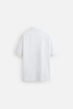 WASHED TEXTURED PIQUE POLO SHIRT - Zara фото 7