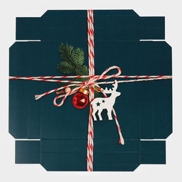 Коробка новогодняя складная «Новогодняя посылка», 26 х 26 х 8 см, Новый год