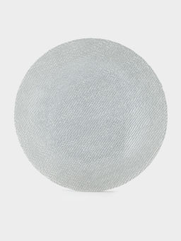 Тарелка подстановочная Magistro Cotton, d=33 см, стекло, серебристая  фото 2