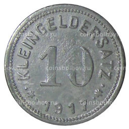 Монета 10 пфеннигов 1917 года Германия Нотгельд  Айслебен