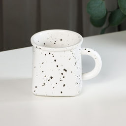 Кружка керамическая Вдохновение, 400 мл, цвет белый