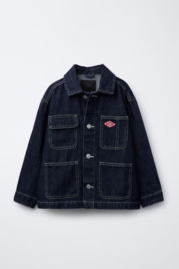 DENIM JACKET WITH LABEL