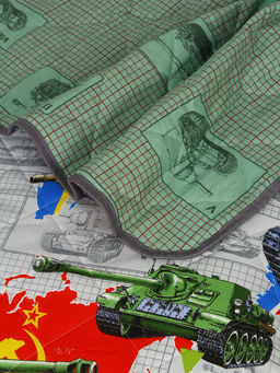 Покрывало детское из бязи - Танки 150х215