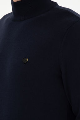 Erkek Slim Fit YarДm BalДkГД Yaka Lacivert Basic Kazak - U.s. polo assn фото 7