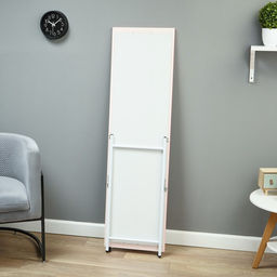 Зеркало напольное «Клик Мебель», в полный рост, 161×46×6 см, цвет розовый