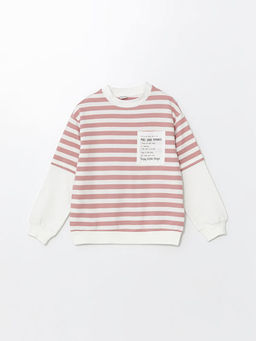 Bisiklet Yaka K?z ?ocuk Sweatshirt