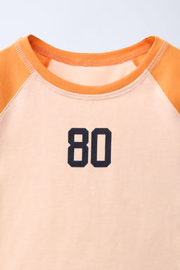 CAMISETA MANGA RANGL?N / Naranja - Zara фото 4