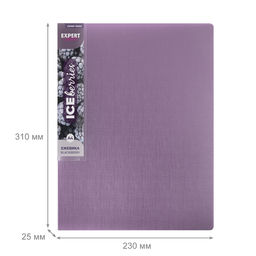 Expert Complete Trend ICEberries Папка с вкладышами 60 л. A4 700 мкм 25 мм лён 1 шт. ежевика EC211820072