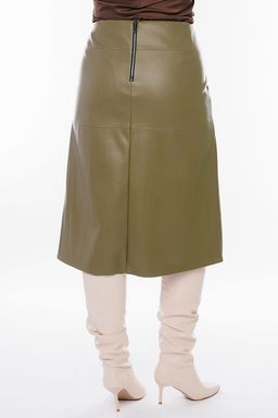 NOBBY, Юбка Ю303-500/7 (фисташка) (эко-кожа)  фото 4