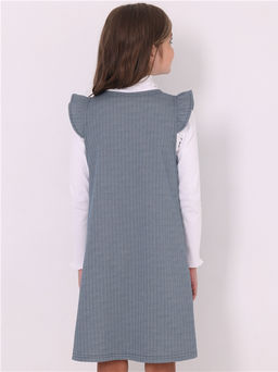 Сарафан Апрель 1ПДС3457176 жаккард синий  фото 2