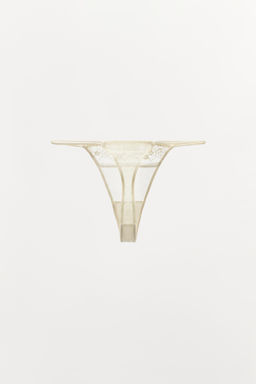 TANGA ENCAJE / Crudo / Beige - Zara фото 6