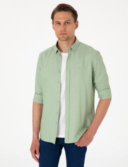 _a_la Oxford Slim Fit Kolay _t_lenebilir G_mlek - Pierre cardin фото 3