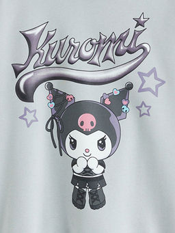 Kap??onlu Kuromi Bask?l? K?z ?ocuk Sweatshirt