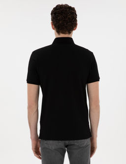 Siyah Slim Fit Ti__rt