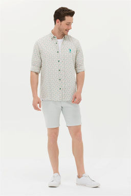 U. S. Polo Assn Мужская зеленая рубашка с длинным рукавом - U.s. polo assn фото 11