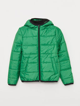 Kap??onlu Basic Erkek ?ocuk ?i?me Mont