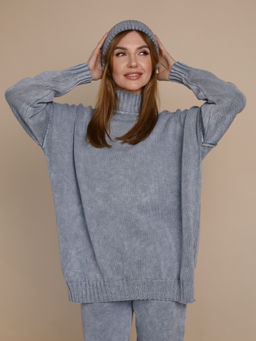 Костюм вязаный женский VARENKA, серый - Inzibe фото 10