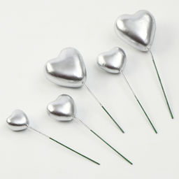 Набор для украшения Сердечки, цвет серебро - Страна карнавалия фото 6