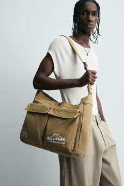 FABRIC SHOULDER BAG
