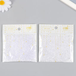 Декор для творчества пластик "Кристаллы прозрачные" набор 20 гр d=0,12 см