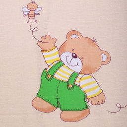 Постельное бельё BABY За медом бежевый 112х147см, 110х150см, 60х60см, бязь 120г/м, , хлопок 100% - Атра фото 3