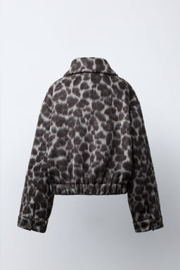 ANIMAL PRINT BOMBER JACKET - Zara фото 5