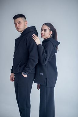 Костюм мужской утепленный ПРЕМИУМ качество, футер 3х нитка С НАЧЕСОМ - Knitka wear фото 2