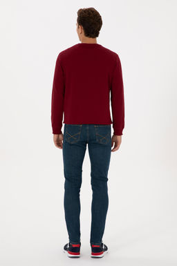 Erkek Mavi Slim Fit Jean Pantolon