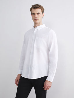 Regular Fit Uzun Kollu Erkek Dokulu G?mlek