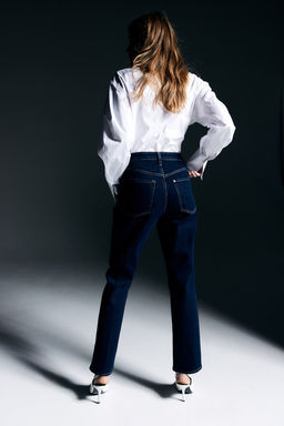 Slim Straight High Ankle Jeans - H&m фото 5