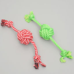 Игрушка канатная Большой шар (7 см) с ручками, 32 см, до 80 г, микс цветов - Пижон фото 4