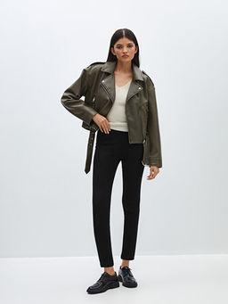 Beli Lastikli Kad?n Tayt Pantolon