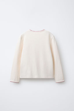 AGES 6-14 / CROSS-STITCH SNOWFLAKE AND STRIPE PYJAMAS - Zara фото 3